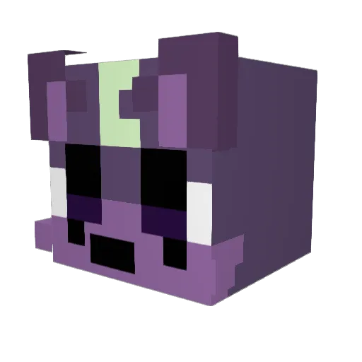 HaileyPng Minecraft avatar head, 3D render