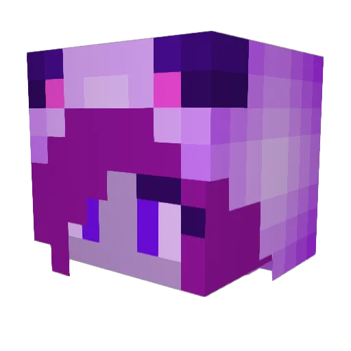 Hailey_06 Minecraft avatar head, 3D render