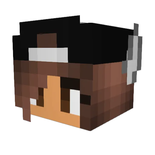 Haileygames05 Minecraft avatar head, 3D render