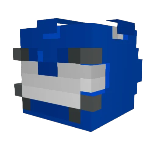 Haillyy Minecraft avatar head, 3D render