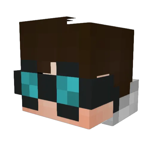 HailstonePhoenix Minecraft avatar head, 3D render