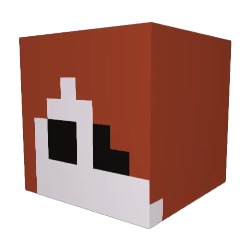 Hailstormie18 Minecraft avatar head, 3D render