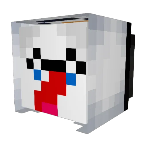 HairioN Minecraft avatar head, 3D render