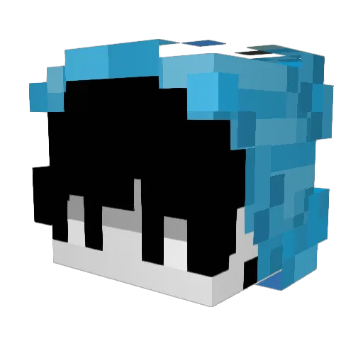 Hairoonsz Minecraft avatar head, 3D render