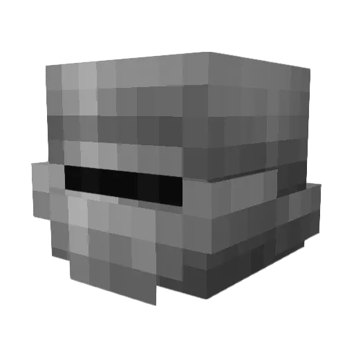 Hairy_sonic Minecraft avatar head, 3D render
