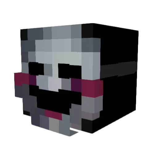 Hairyboyz Minecraft avatar head, 3D render