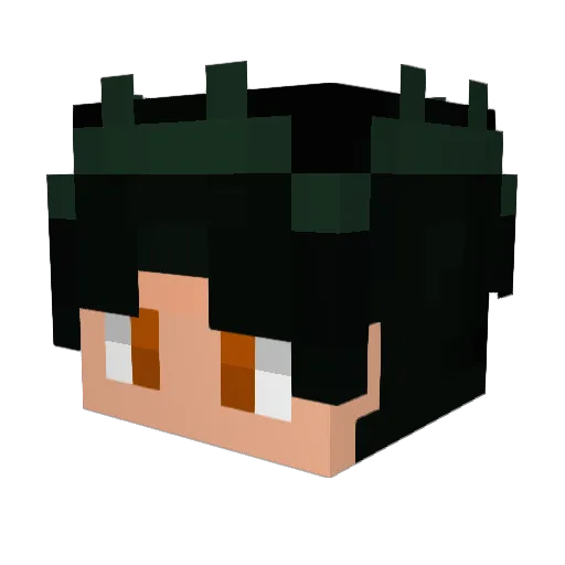 Haise7682 Minecraft avatar head, 3D render
