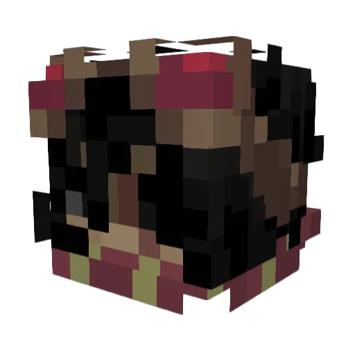Haise_7 Minecraft avatar head, 3D render