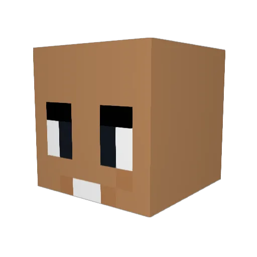 Haitch01 Minecraft avatar head, 3D render