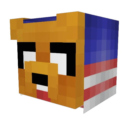 Haitham_Craft Minecraft avatar head, 3D render