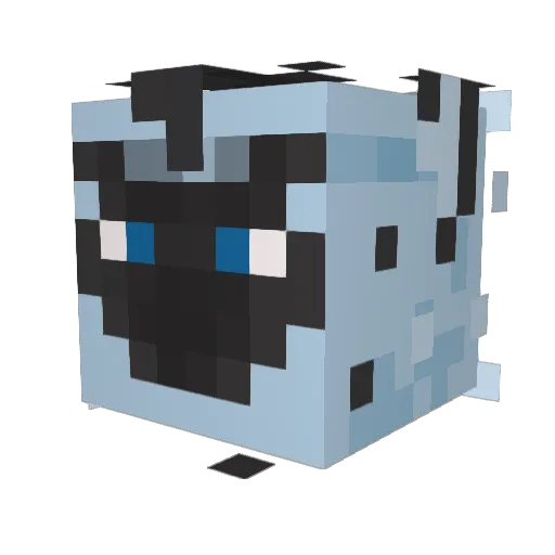 Haix2A Minecraft avatar head, 3D render