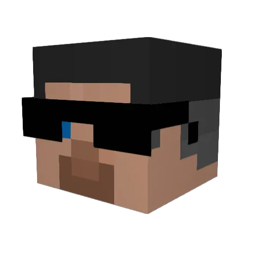 Haj_Boyz Minecraft avatar head, 3D render