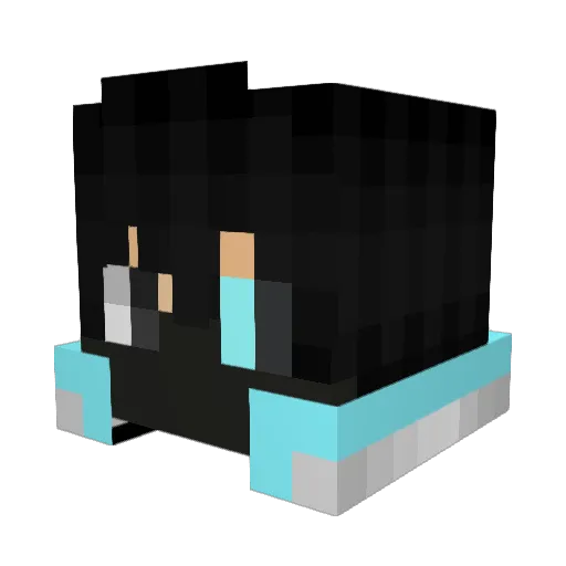 HajarSharaf Minecraft avatar head, 3D render