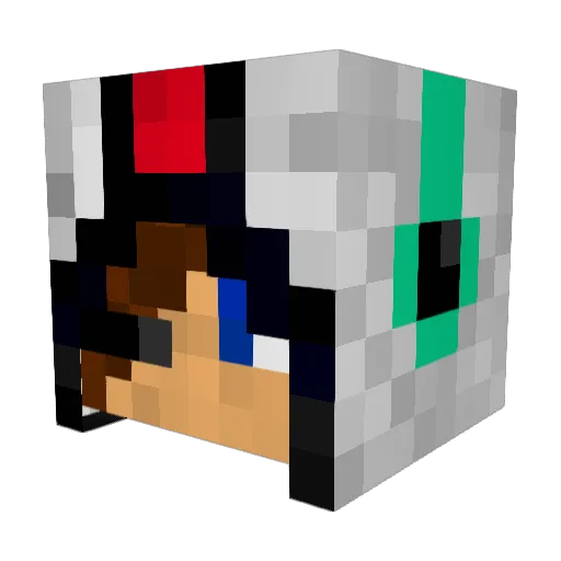 Hajduk_STEV0 Minecraft avatar head, 3D render