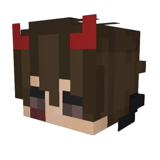 Hajdyyy Minecraft avatar head, 3D render