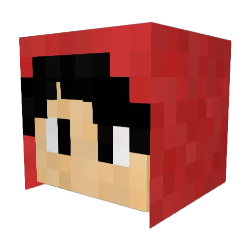 Hajimx223 Minecraft avatar head, 3D render