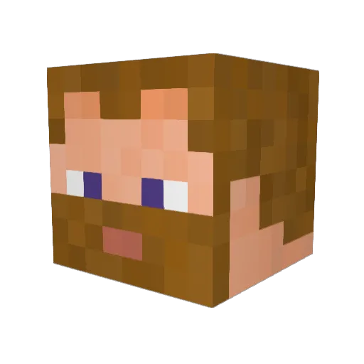Hajlos Minecraft avatar head, 3D render