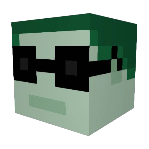 Hajnlik Minecraft avatar head, 3D render