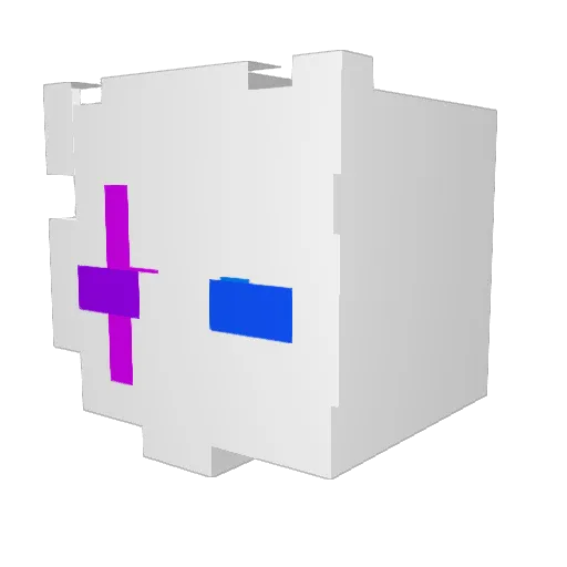 HajunseoK_ Minecraft avatar head, 3D render