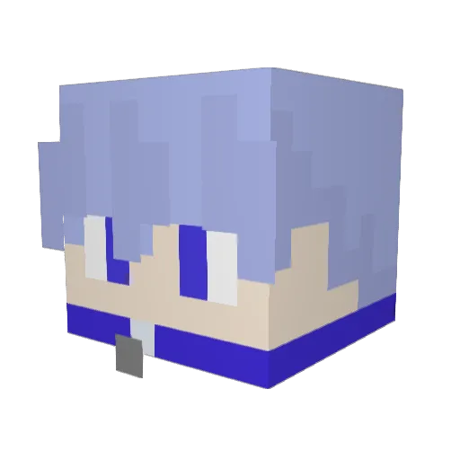 Hajuny7 Minecraft avatar head, 3D render