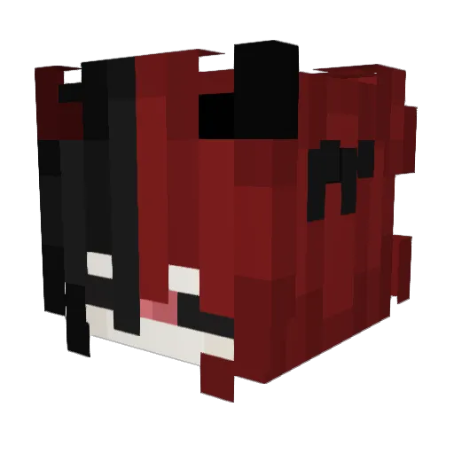 Hajvud Minecraft avatar head, 3D render
