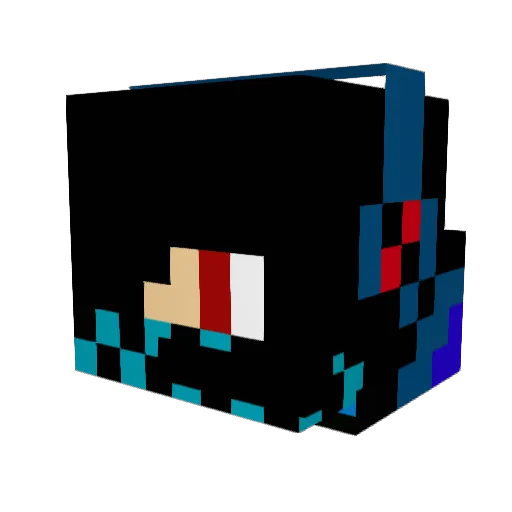 Hakam090 Minecraft avatar head, 3D render