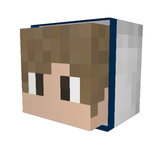 HakanS Minecraft avatar head, 3D render