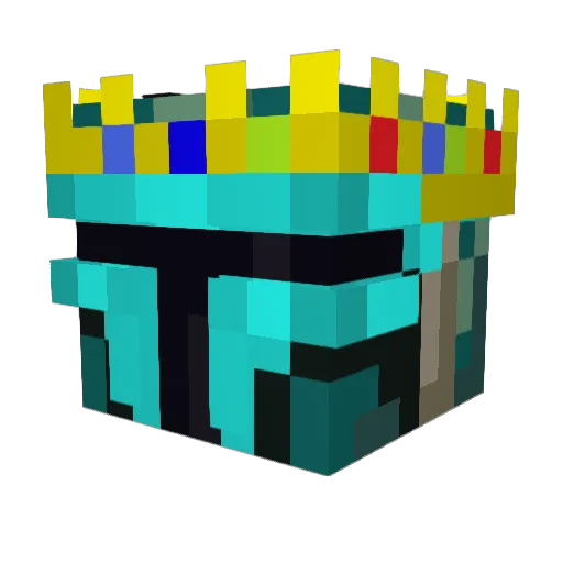 Hakaooooo Minecraft avatar head, 3D render