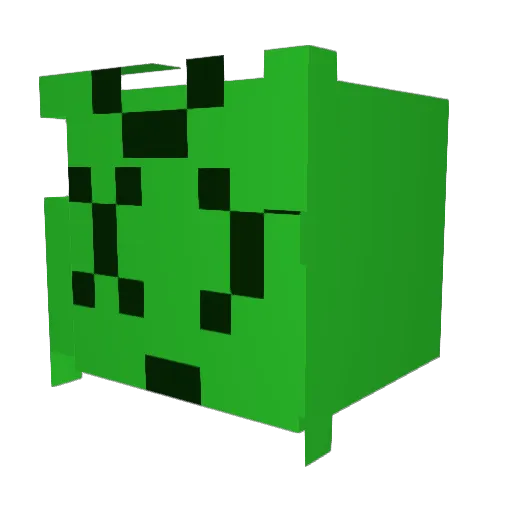 Hakari_Gamer Minecraft avatar head, 3D render