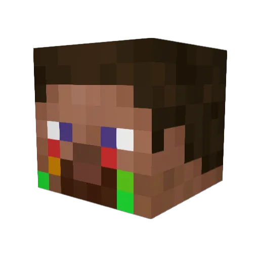 Haker819 Minecraft avatar head, 3D render