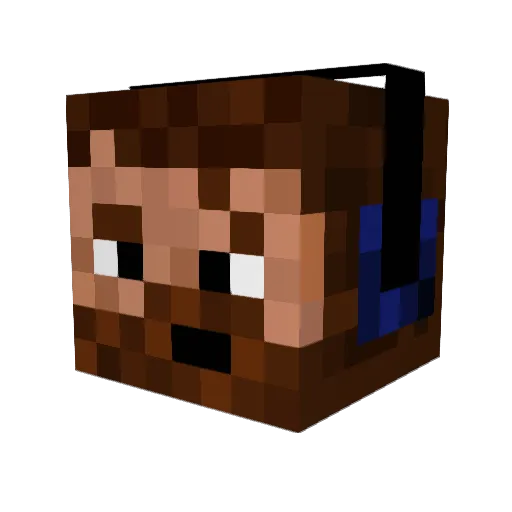 Haki93 Minecraft avatar head, 3D render
