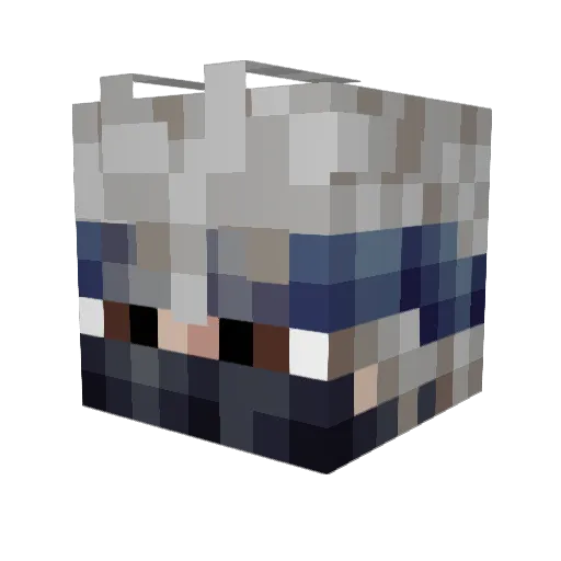 Hakim03 Minecraft avatar head, 3D render