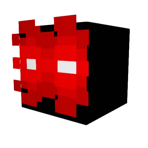Hakkepeter666 Minecraft avatar head, 3D render