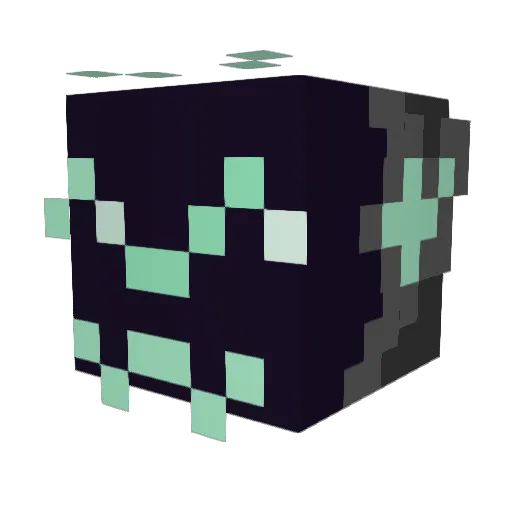 Hakkero_ Minecraft avatar head, 3D render