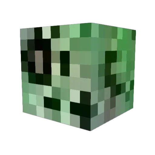 Hakko21 Minecraft avatar head, 3D render
