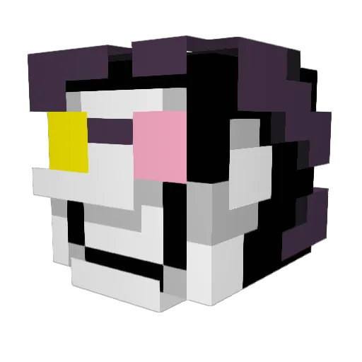 Hakon199 Minecraft avatar head, 3D render