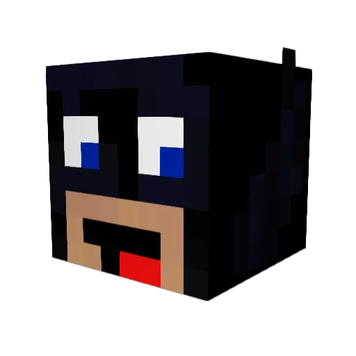 Hakster1 Minecraft avatar head, 3D render