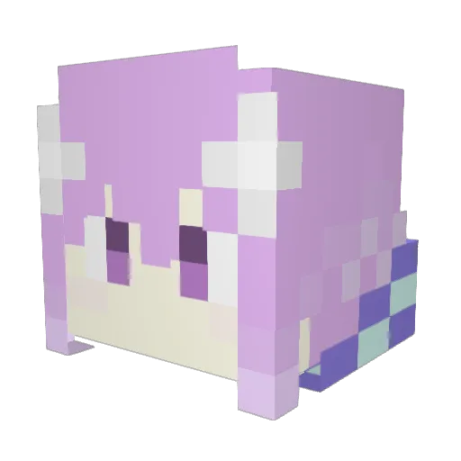 Haku771 Minecraft avatar head, 3D render