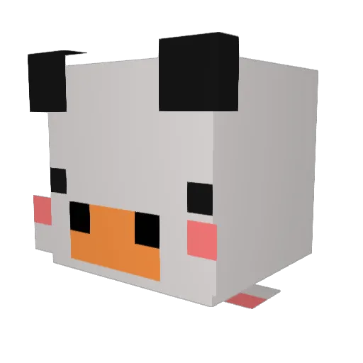 HakunaLive Minecraft avatar head, 3D render