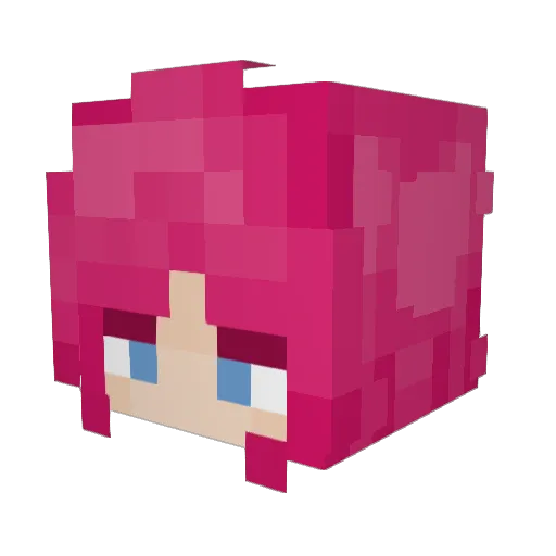 Hal0_does Minecraft avatar head, 3D render