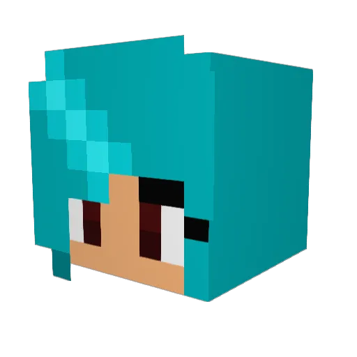 Hal0freak0117 Minecraft avatar head, 3D render