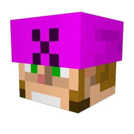 HalJordan Minecraft avatar head, 3D render