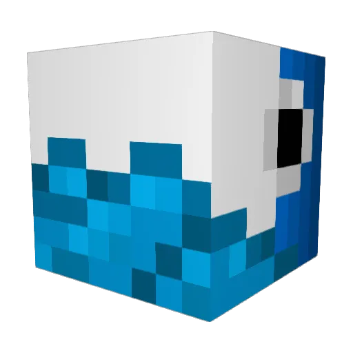 HalLo0702 Minecraft avatar head, 3D render