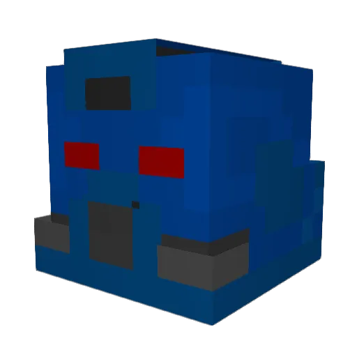 HalTheReal Minecraft avatar head, 3D render