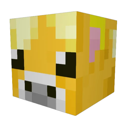 Hal_eigh Minecraft avatar head, 3D render