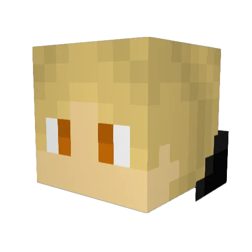 Halathrilion Minecraft avatar head, 3D render