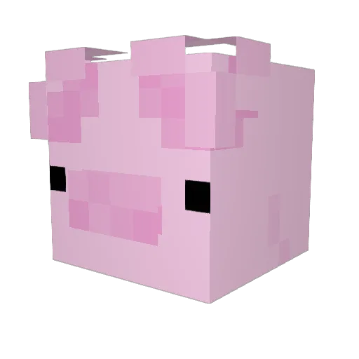 Halballz Minecraft avatar head, 3D render