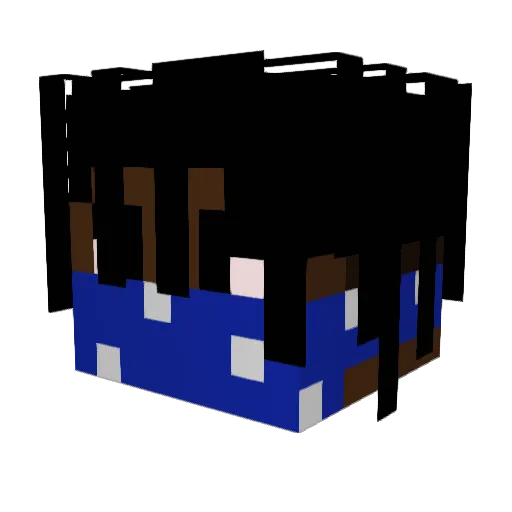 Halcio1324 Minecraft avatar head, 3D render