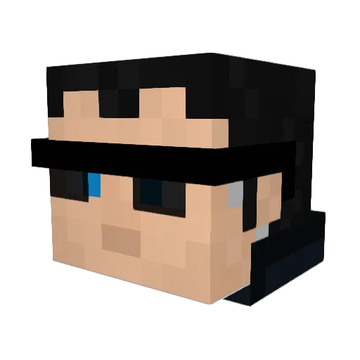 HaldisHQ Minecraft avatar head, 3D render