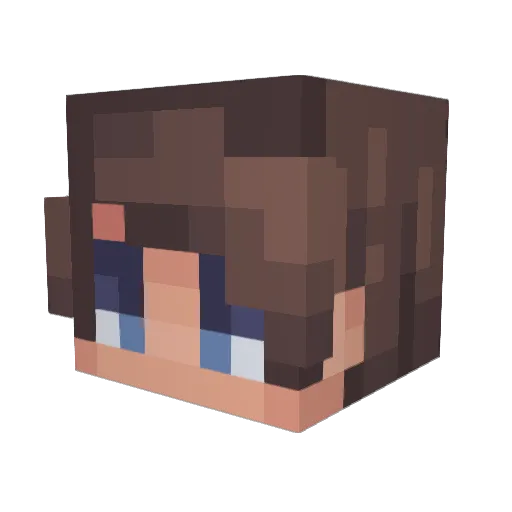Haldorion Minecraft avatar head, 3D render